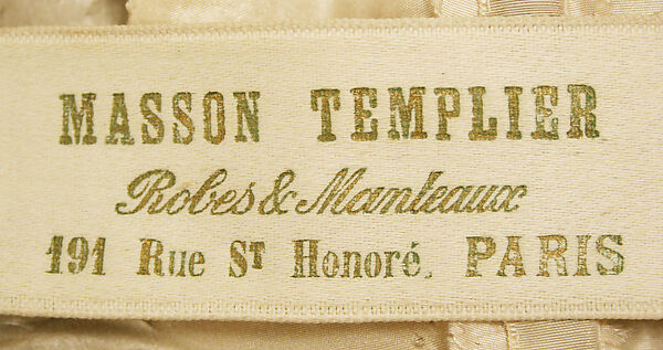 Dress, silk, French