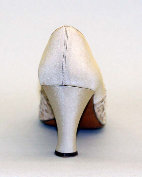 Slippers, A. Gillet (French), silk, French