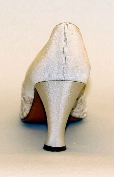 Slippers, A. Gillet (French), silk, French