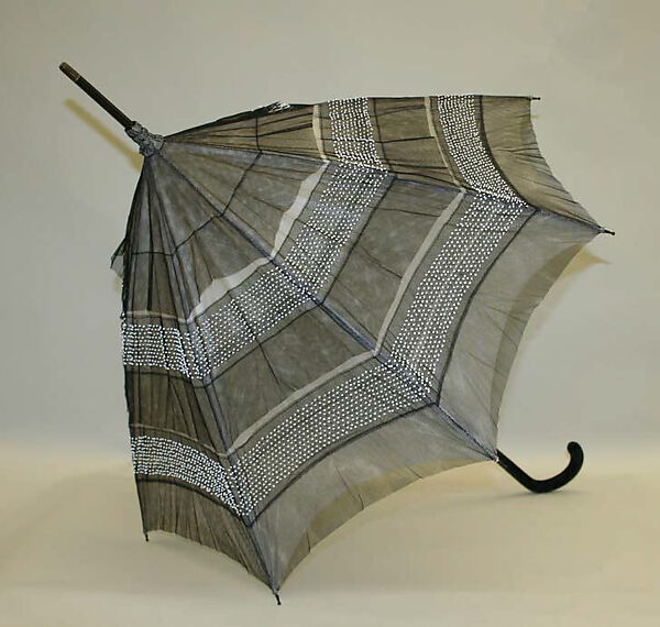 Parasol, silk, probably French