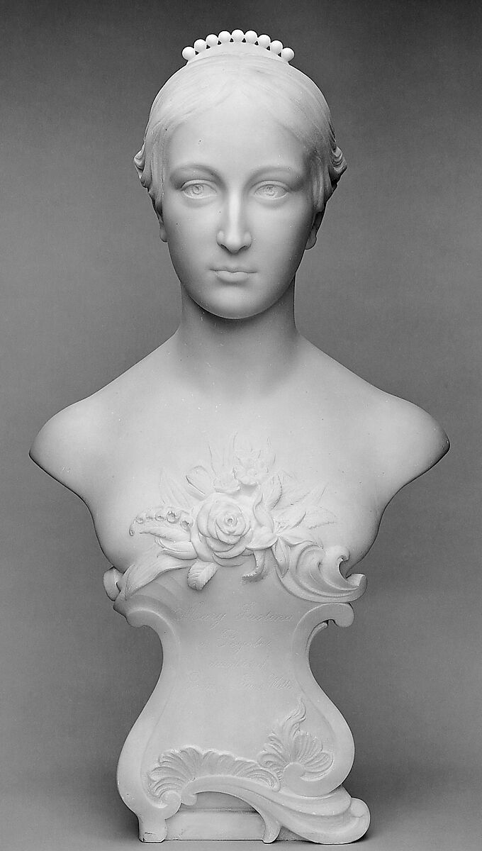 Mary Justina de Peyster, George Edwin Bissell (American, New Preston, Connecticut  1839–1920 Mount Vernon, New York), Marble, American 