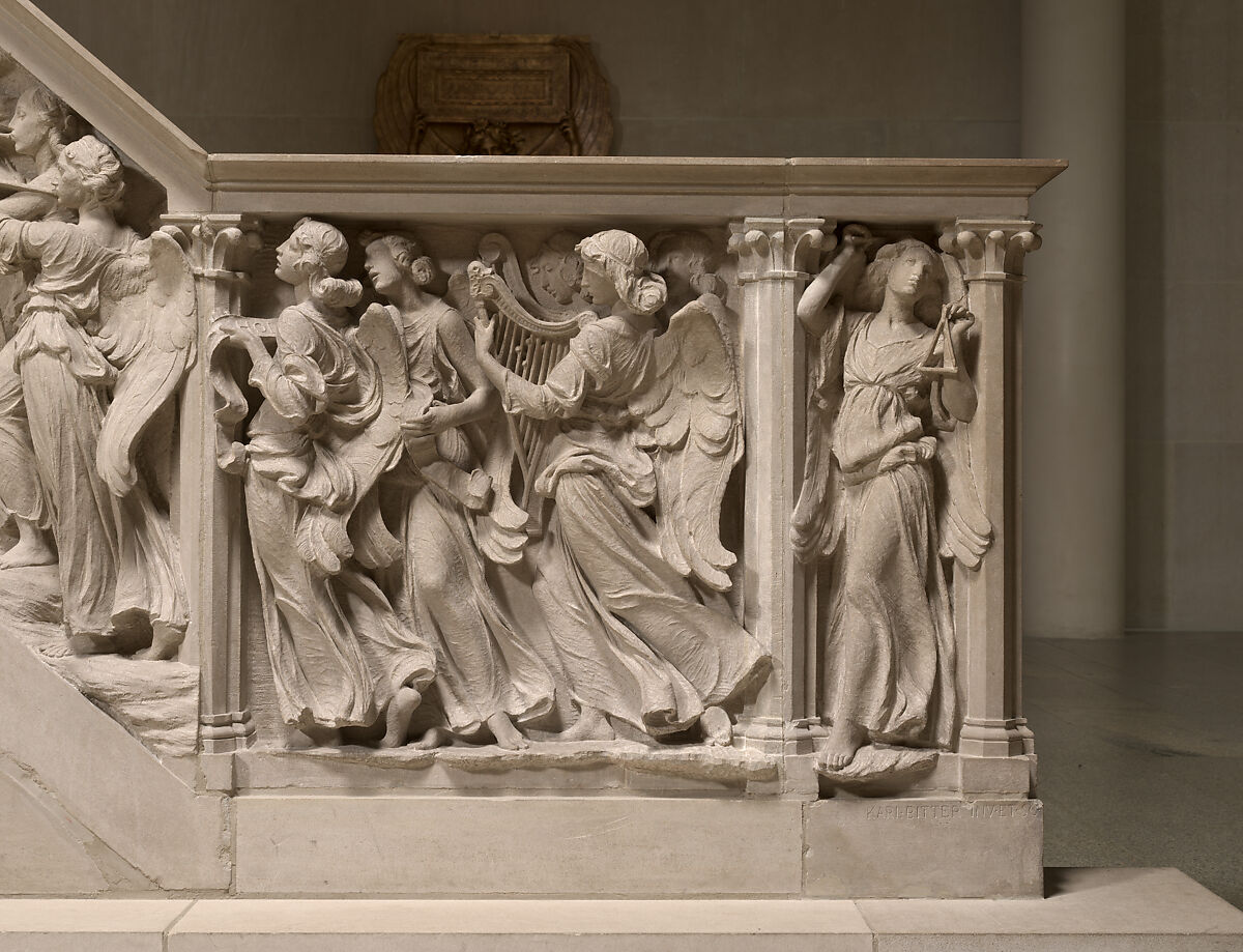 All Angels' Church Pulpit and Choir Rail, Karl Theodore Bitter (American (born Austria), Vienna 1867–1915 New York), Limestone, oak, and walnut, American