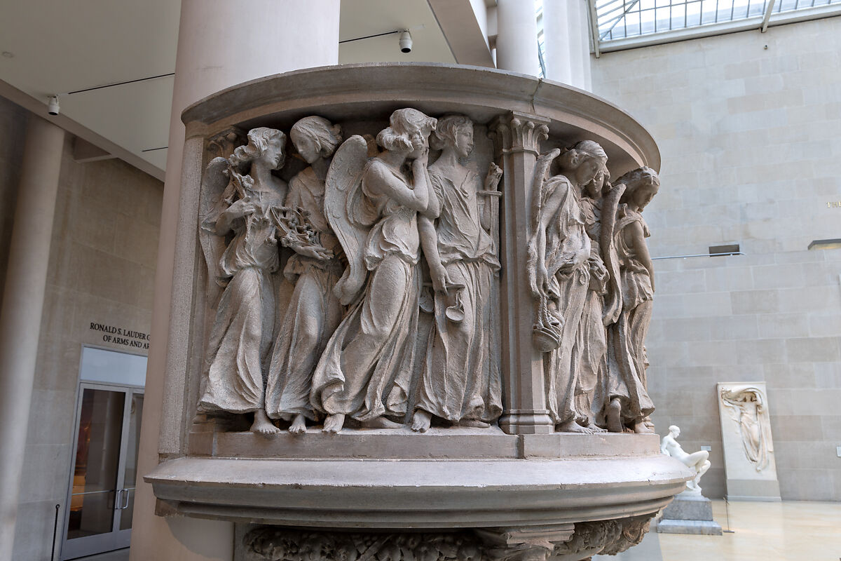 All Angels' Church Pulpit and Choir Rail, Karl Theodore Bitter (American (born Austria), Vienna 1867–1915 New York), Limestone, oak, and walnut, American