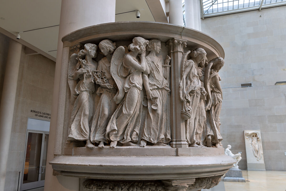 All Angels' Church Pulpit and Choir Rail, Karl Theodore Bitter (American (born Austria), Vienna 1867–1915 New York), Limestone, oak, and walnut, American
