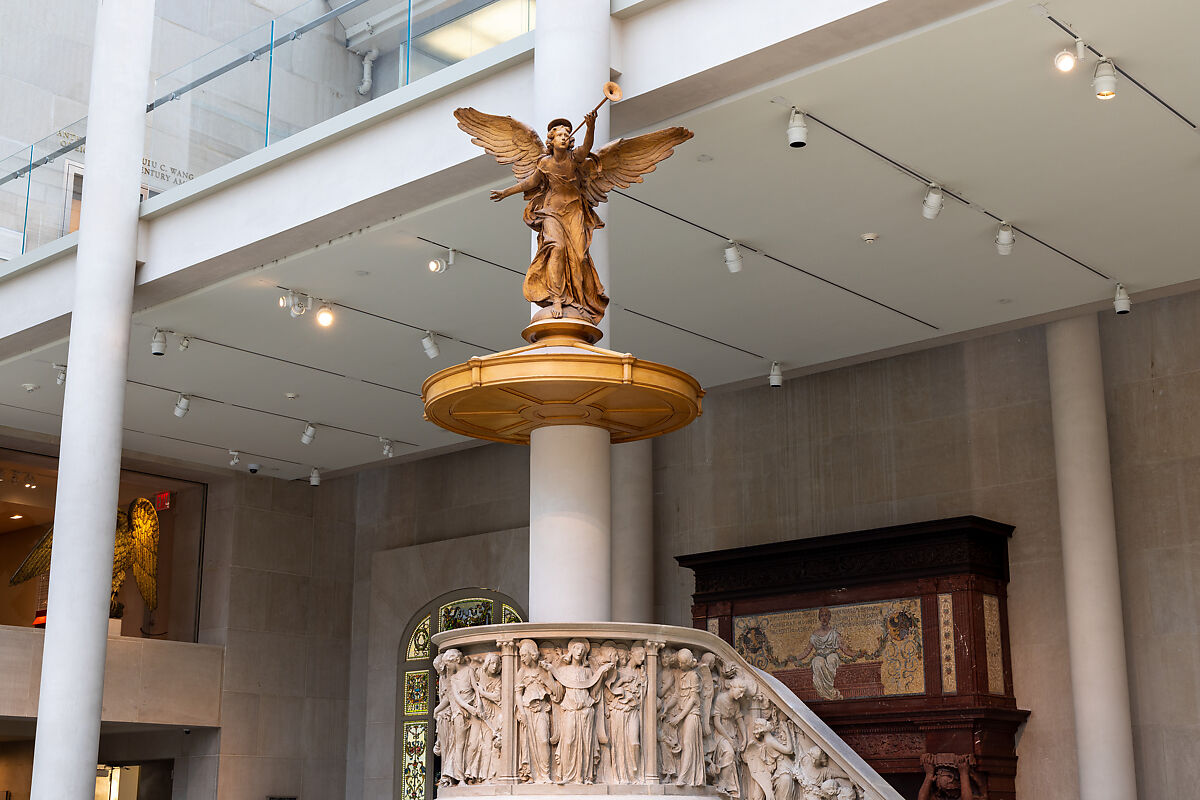 All Angels' Church Pulpit and Choir Rail, Karl Theodore Bitter (American (born Austria), Vienna 1867–1915 New York), Limestone, oak, and walnut, American