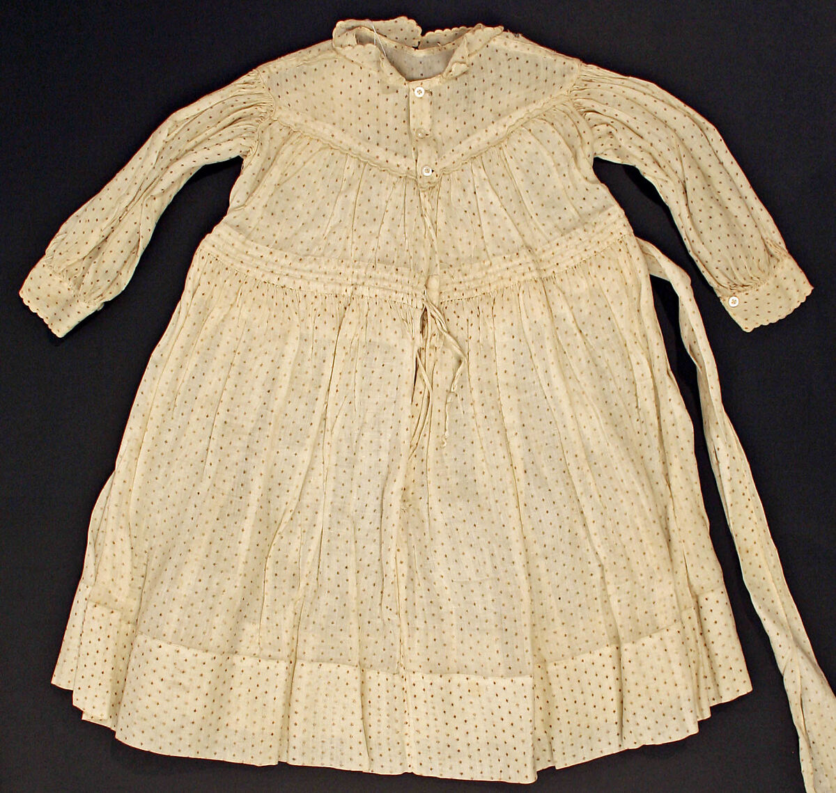 Dress, cotton, American