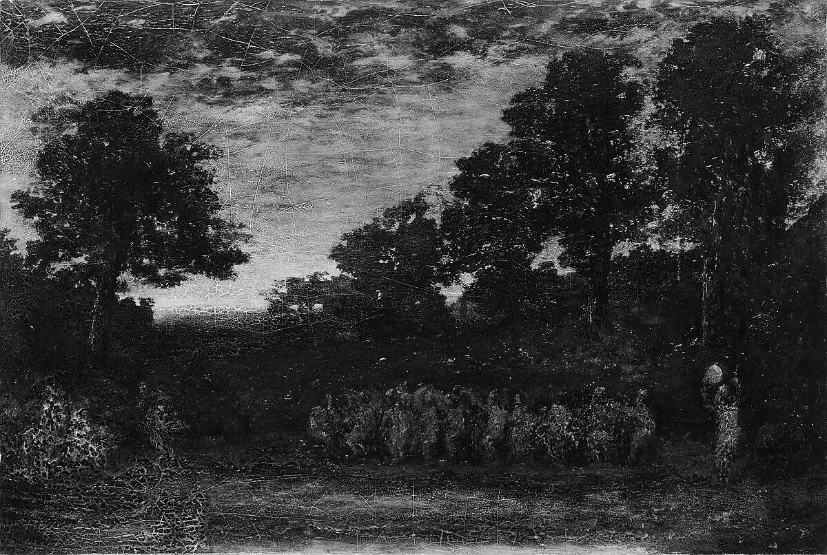 The Pipe Dance, Ralph Albert Blakelock (1847–1919), Oil on canvas, American