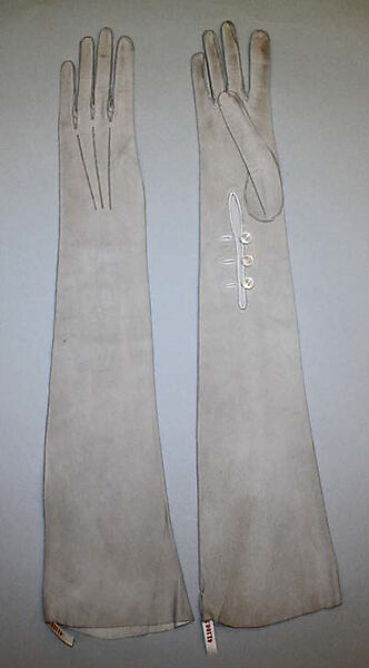 Gloves, Alexandrine (French), leather, French 