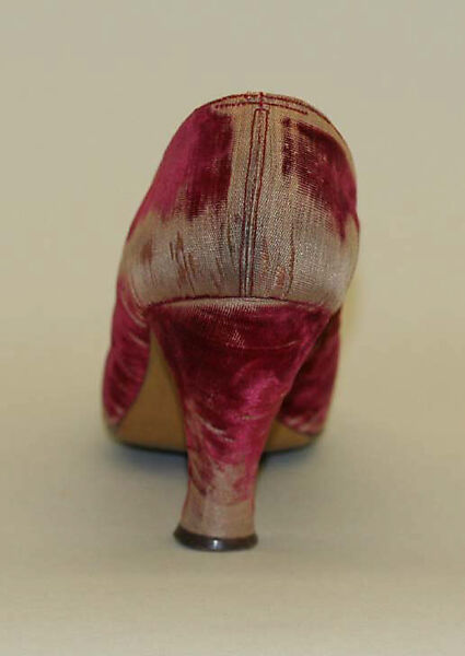 Pumps, A. Gillet (French), silk, leather, French