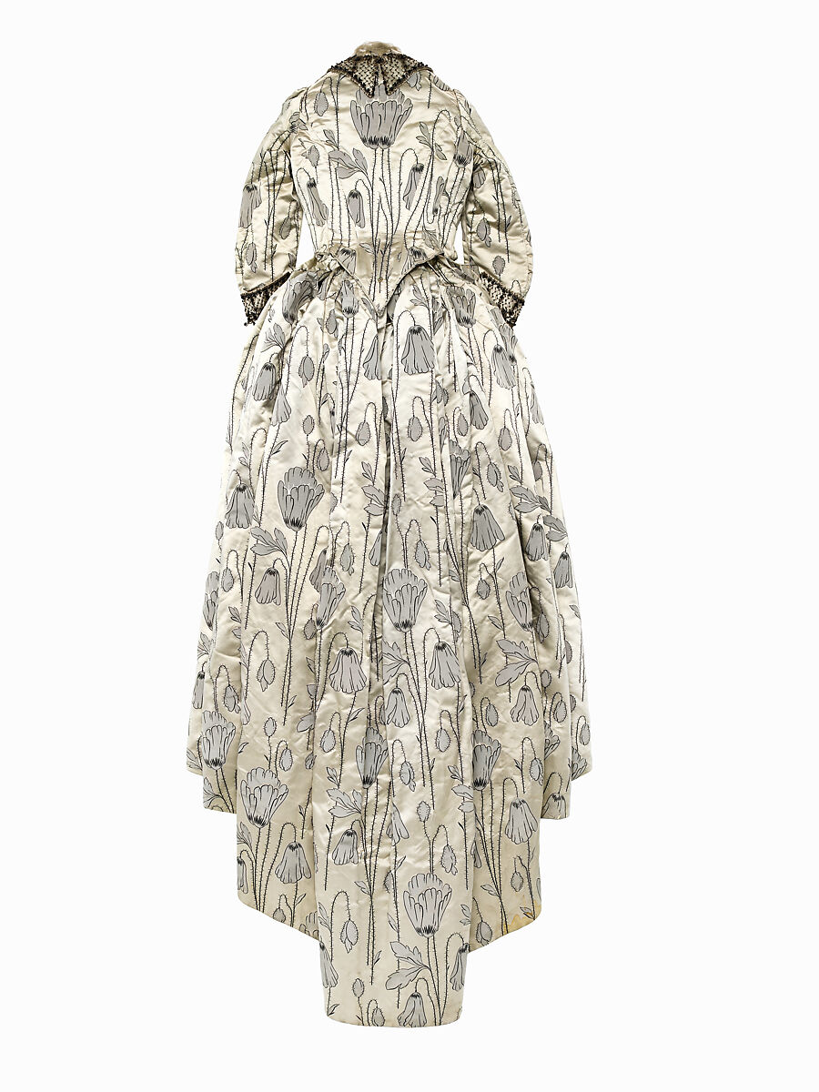 Dress, A. Fanet (French, active ca. 1877–1905), silk, glass, jet, French