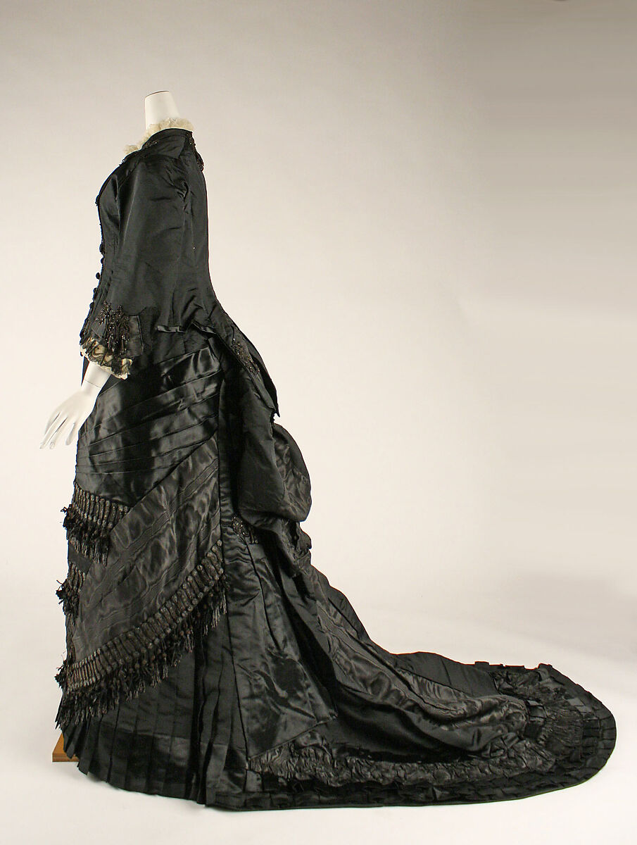 Mourning dress, silk, French