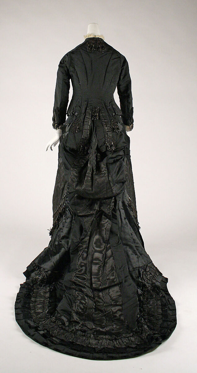 Mourning dress, silk, French