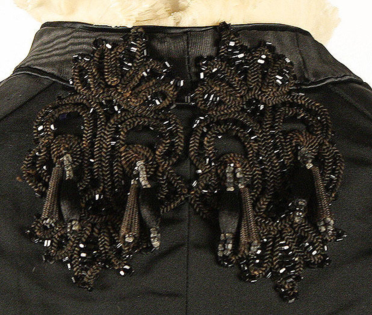 Mourning dress, silk, French