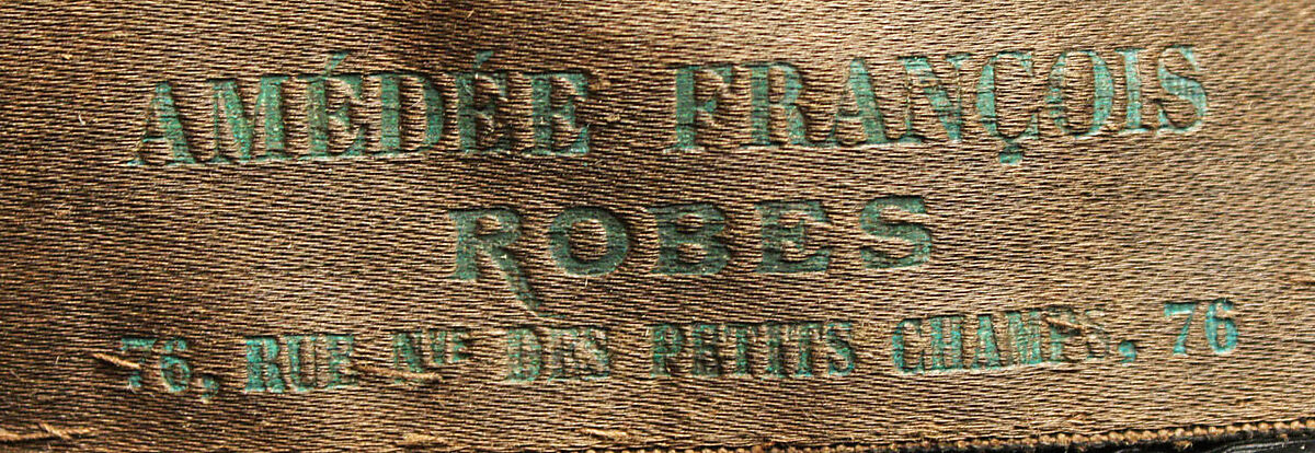 Mourning dress, silk, French