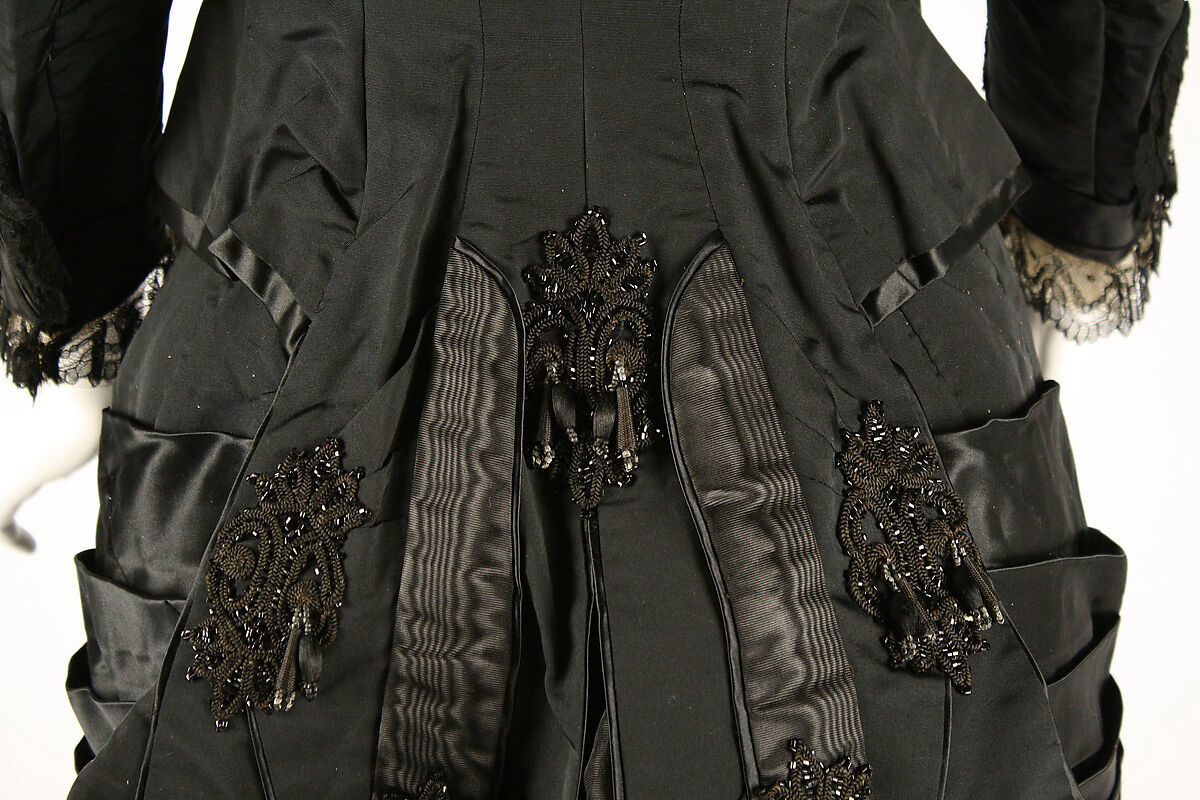 Mourning dress, silk, French