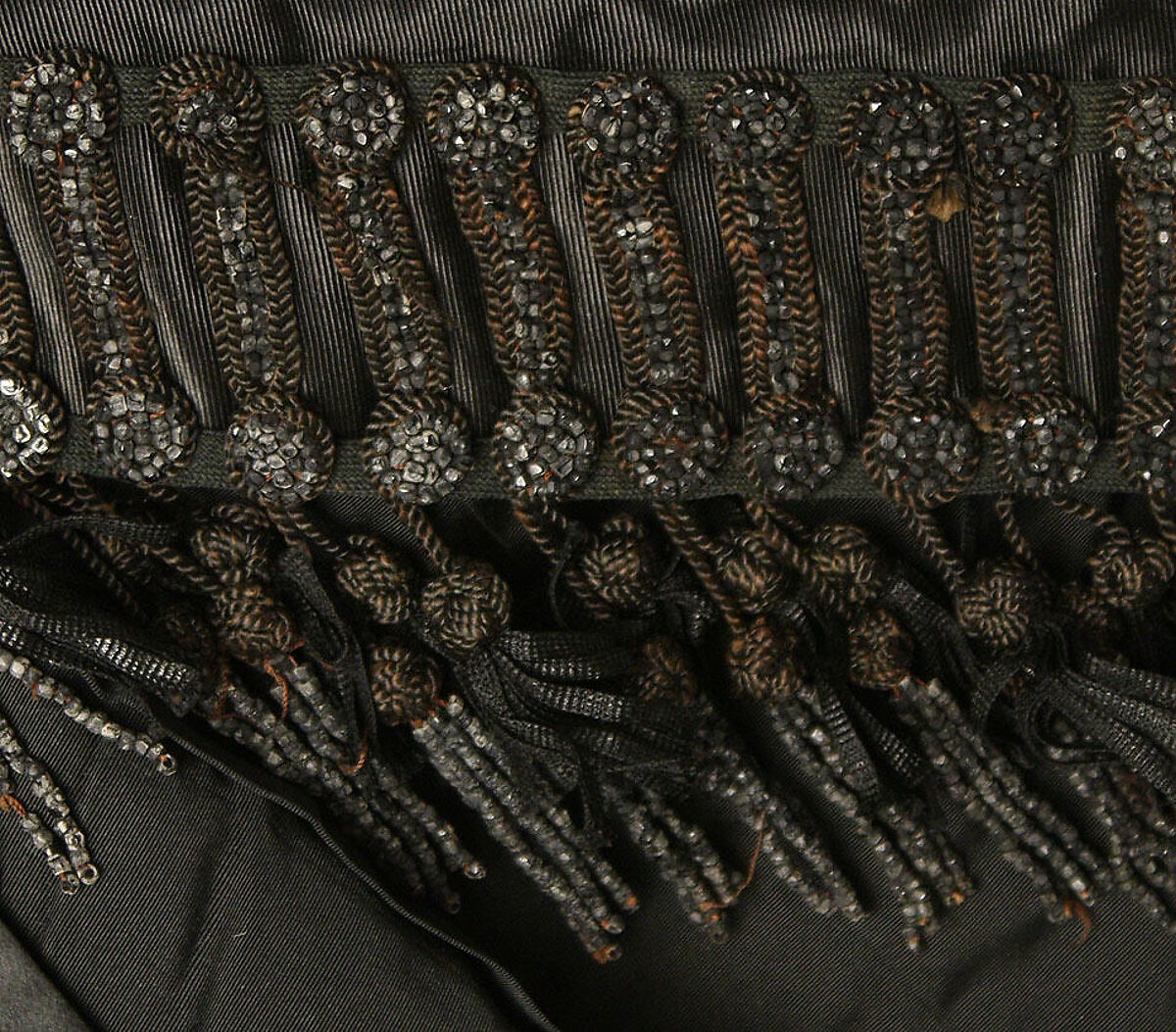 Mourning dress, silk, French