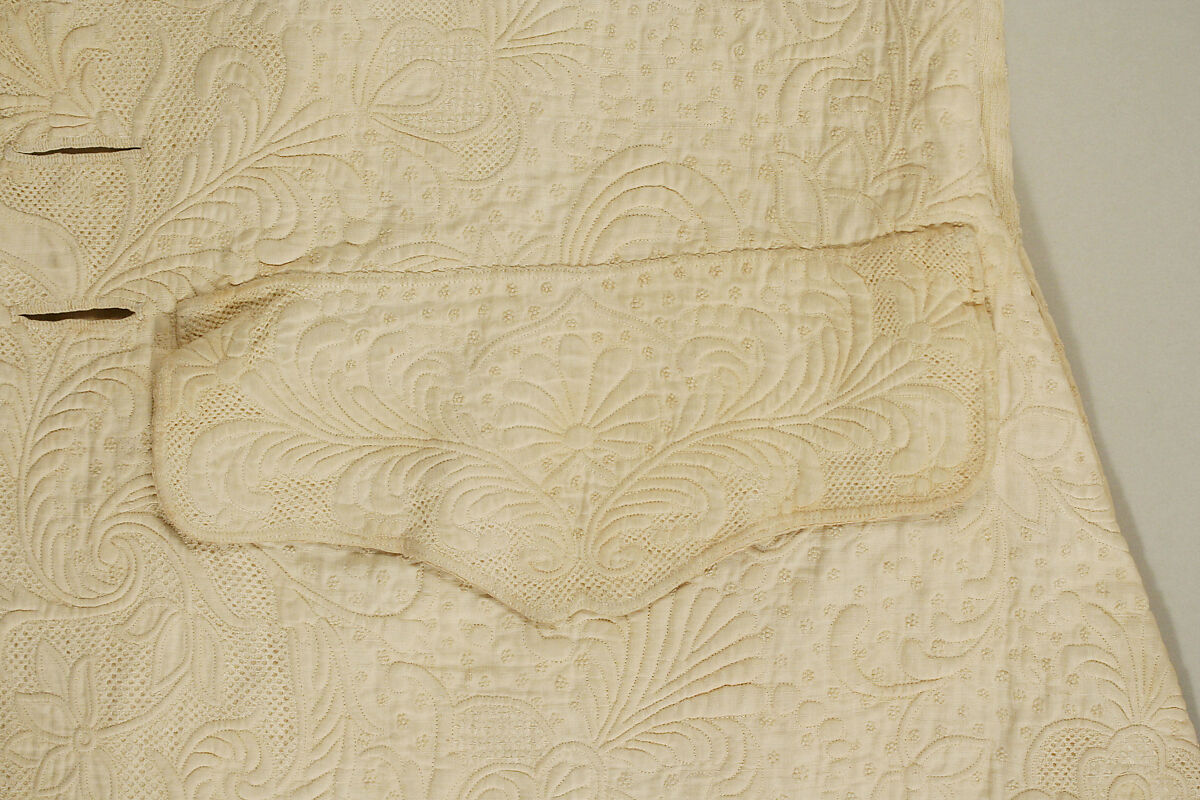 Waistcoat, linen, French