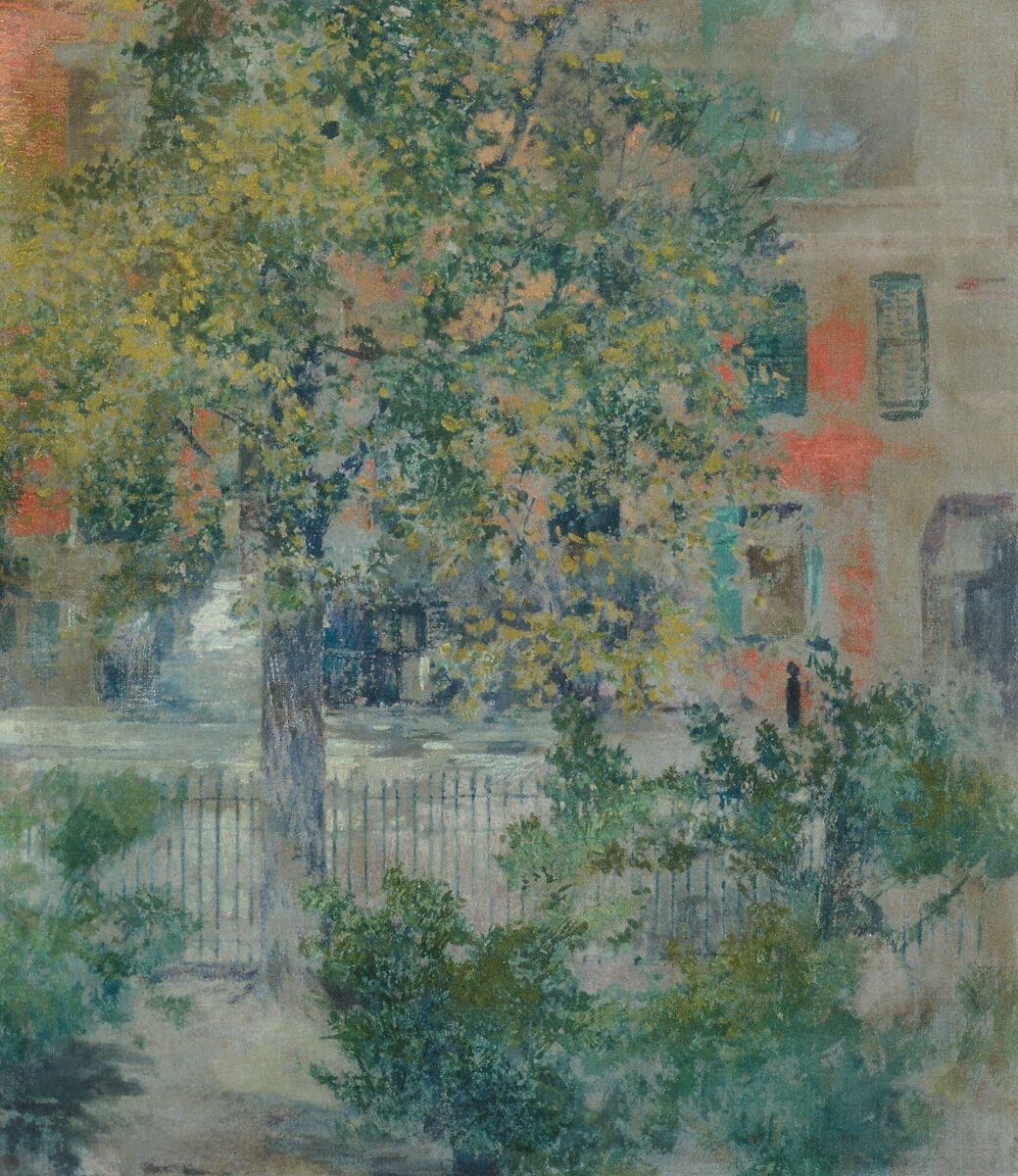 View from the Artist's Window, Grove Street, Robert Frederick Blum (American, Cincinnati, Ohio 1857–1903 New York), Oil on canvas, American 