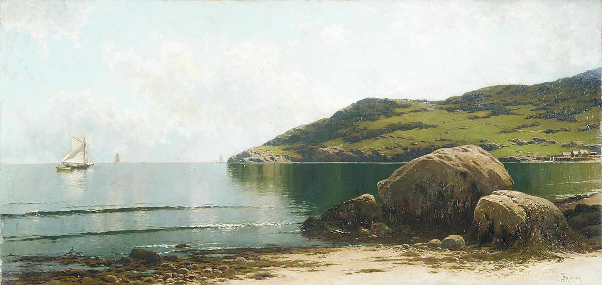Marine Landscape, Alfred Thompson Bricher (1837–1908), Oil on canvas, American 