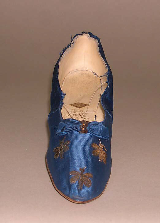 Slippers, Meier (French), silk, French