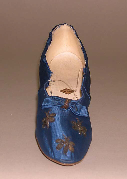 Slippers, Meier (French), silk, French