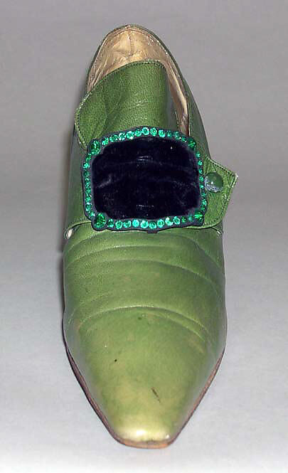 Slippers, Hellstern and Sons (French, active 1870–ca. 1972), leather, French