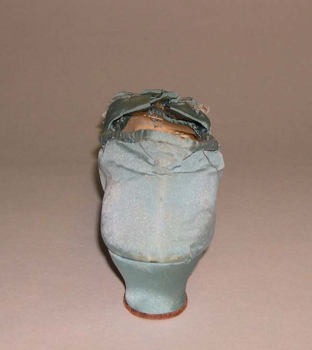 Slippers, silk, leather, French