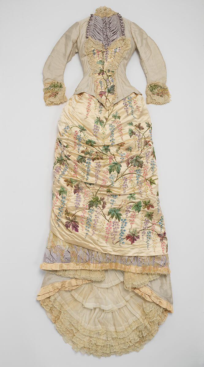 Dress, Mme. Martin Decalf (French, active ca. 1875–1881), silk, French