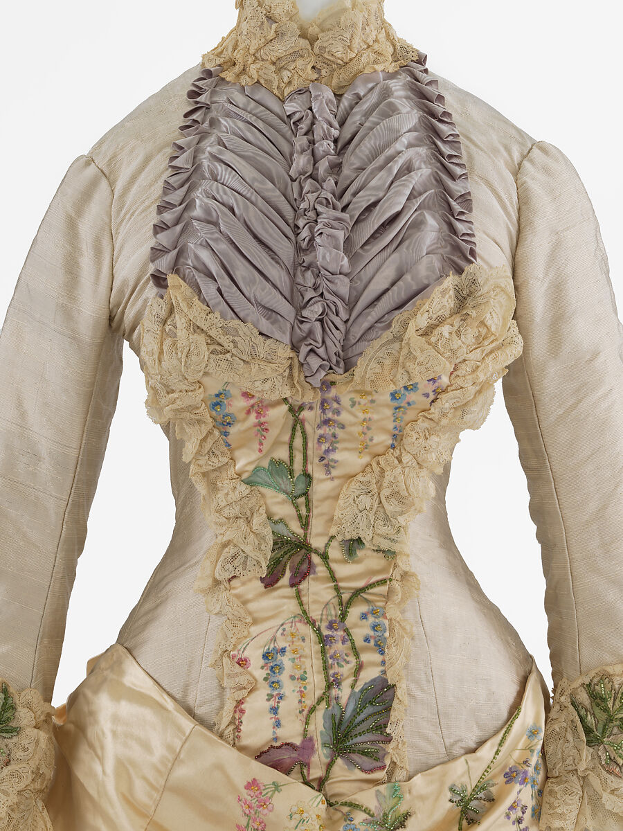 Dress, Mme. Martin Decalf (French, active ca. 1875–1881), silk, French
