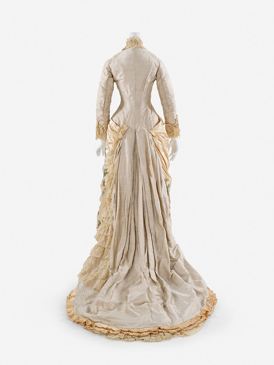 Dress, Mme. Martin Decalf (French, active ca. 1875–1881), silk, French