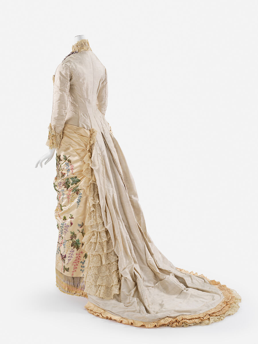Dress, Mme. Martin Decalf (French, active ca. 1875–1881), silk, French