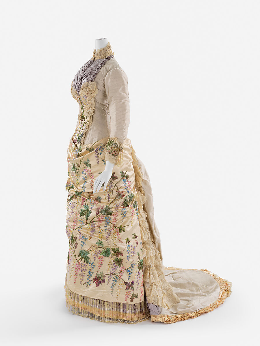 Dress, Mme. Martin Decalf (French, active ca. 1875–1881), silk, French