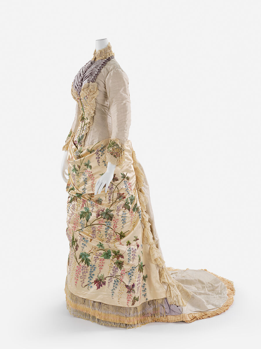Dress, Mme. Martin Decalf (French, active ca. 1875–1881), silk, French