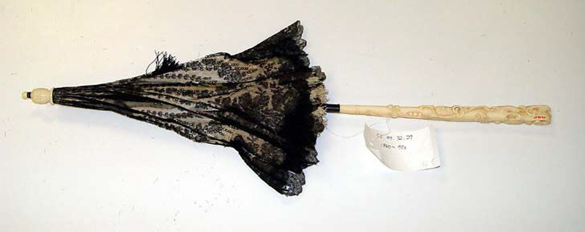 Parasol, silk, ivory, French