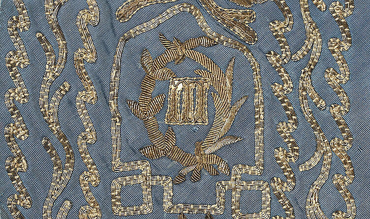 Mantle, silk, metal thread, Spanish