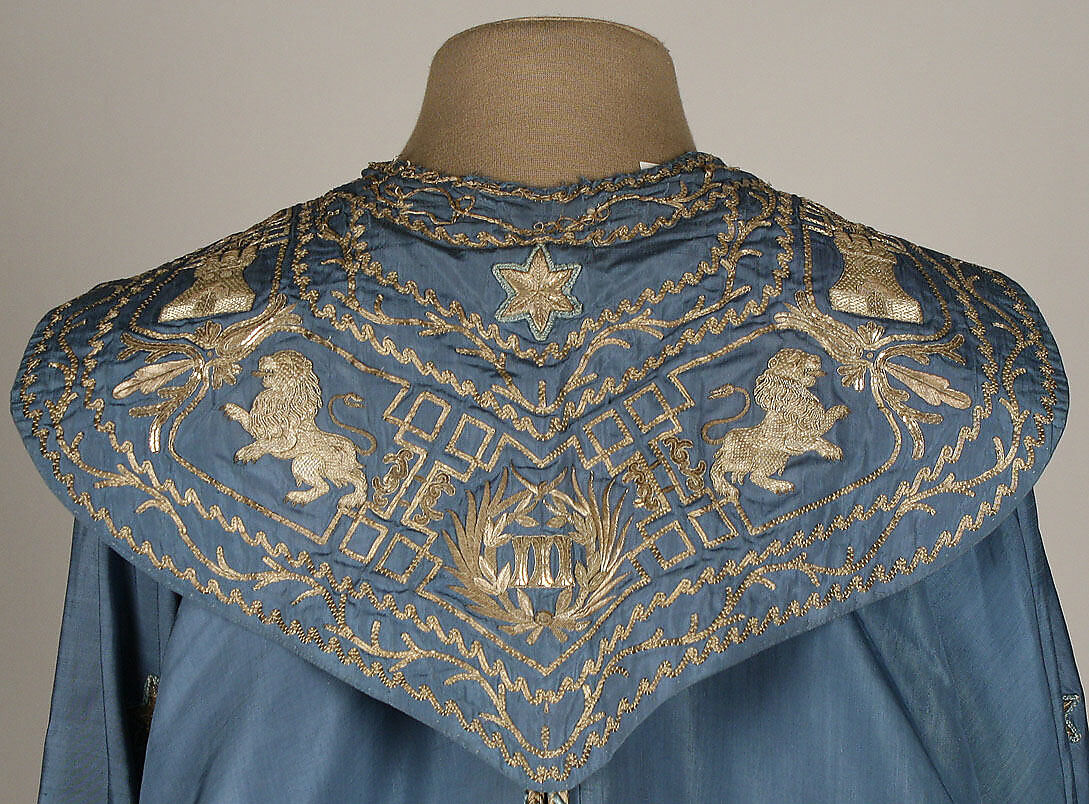 Mantle, silk, metal thread, Spanish