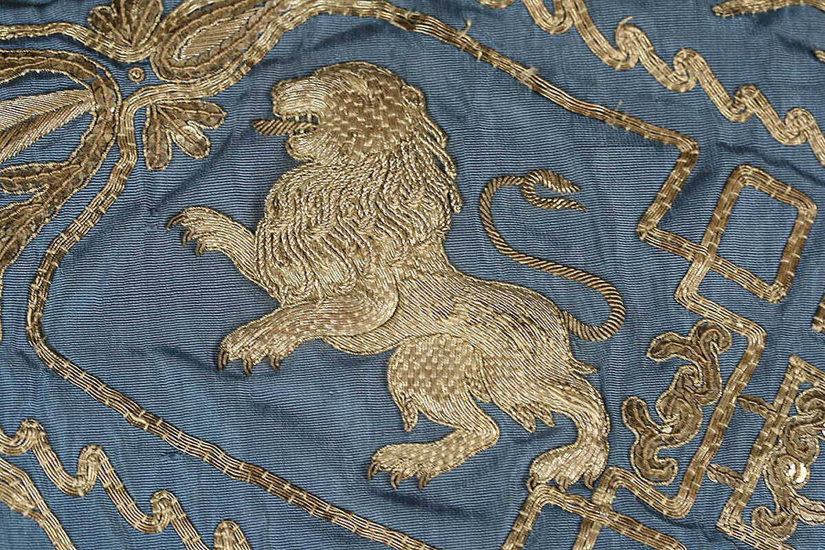 Mantle, silk, metal thread, Spanish