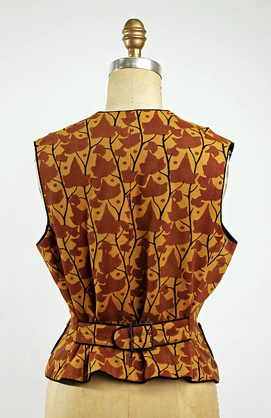 Vest, Wiener Werkstätte, wool, Austrian