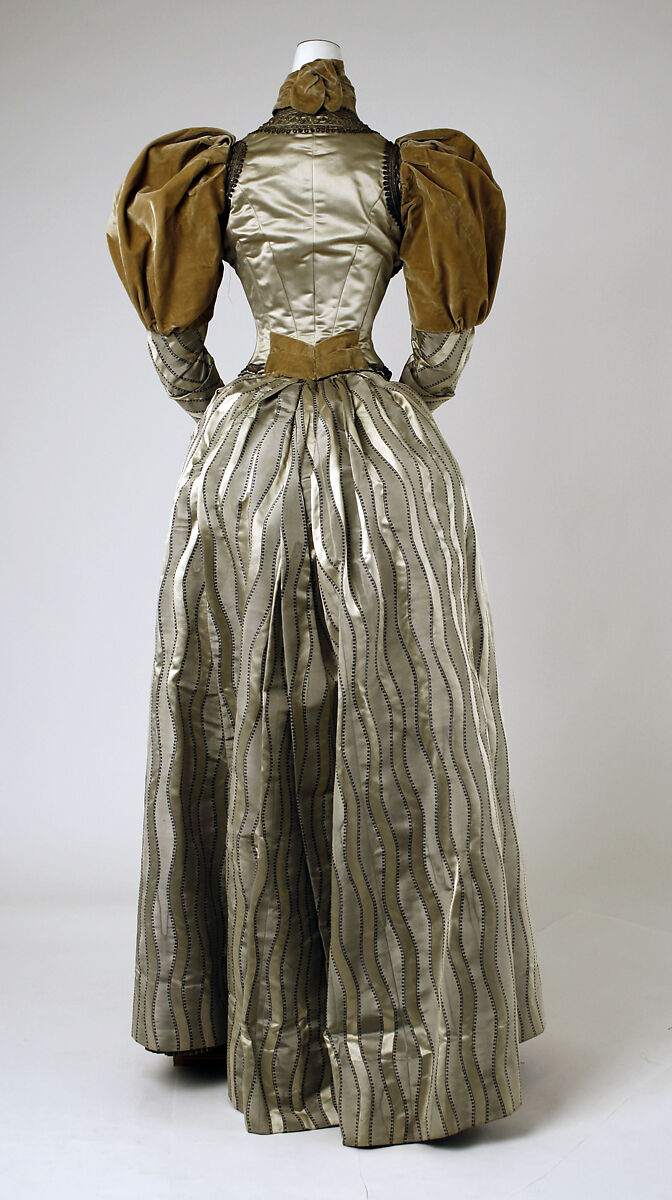 Dress, silk, probably American