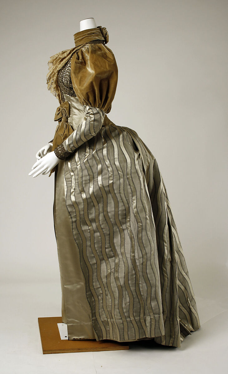 Dress, silk, probably American