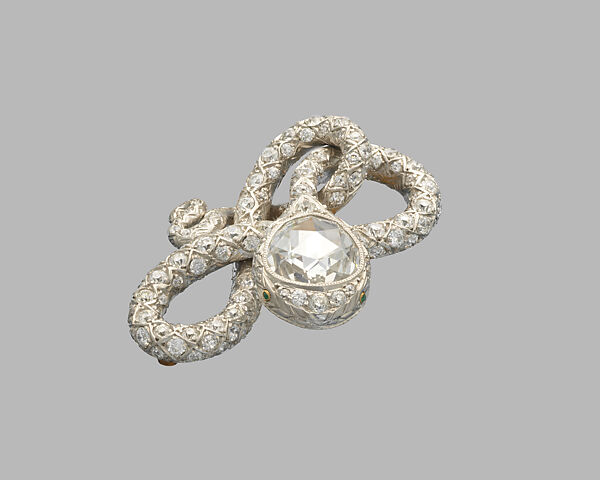 Brooch, Diamonds, emeralds, platinum, American