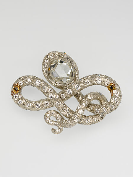 Brooch, Diamonds, emeralds, platinum, American
