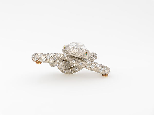 Brooch, Diamonds, emeralds, platinum, American