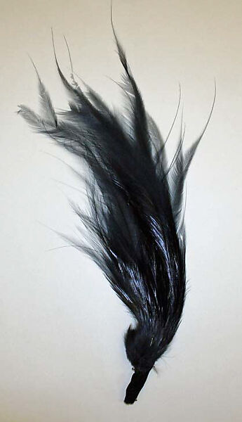 Hair accessory, feathers, probably American 