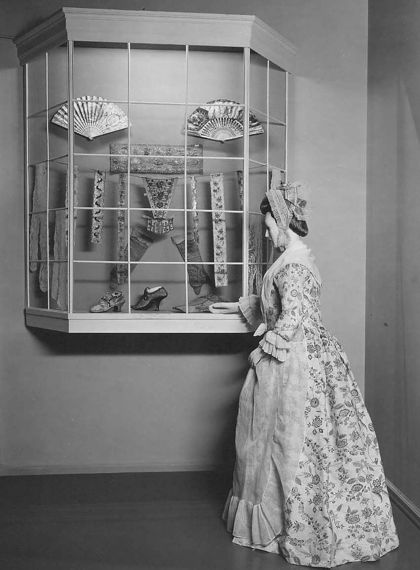 Dress, linen, cotton, American