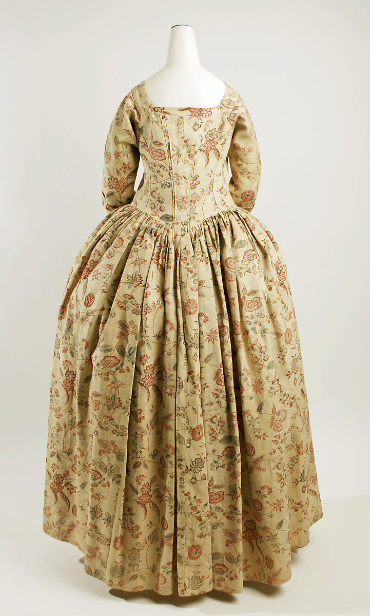 Dress, linen, cotton, American