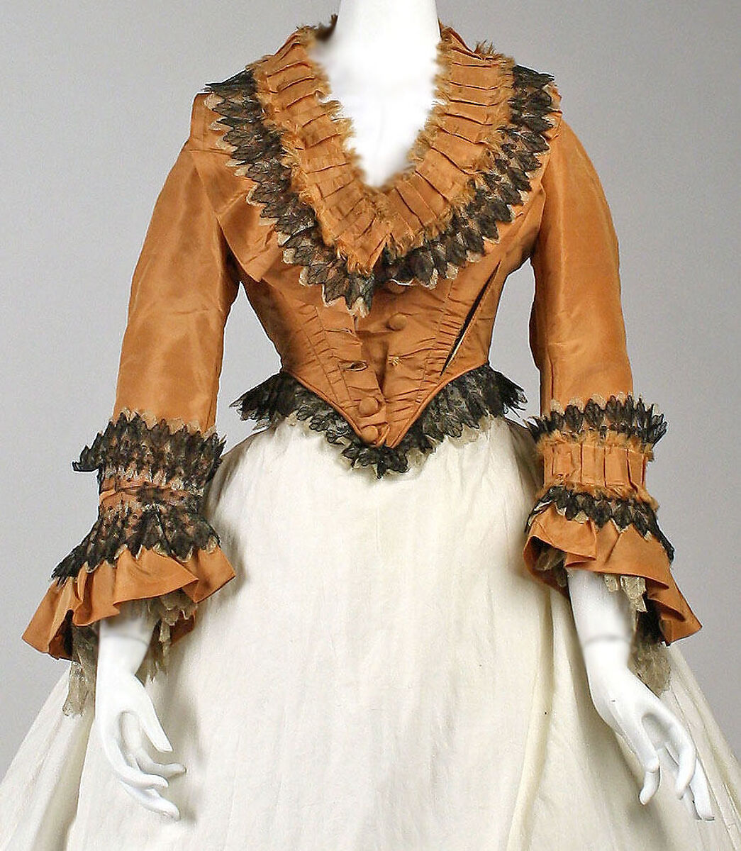 Dress, silk, American