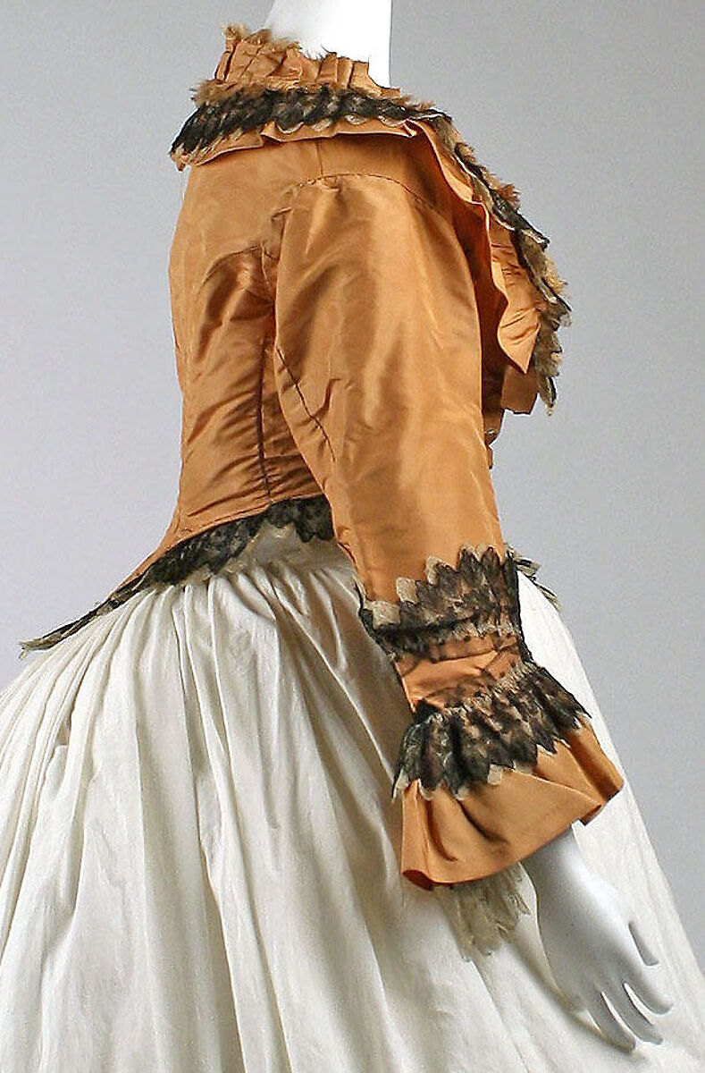 Dress, silk, American