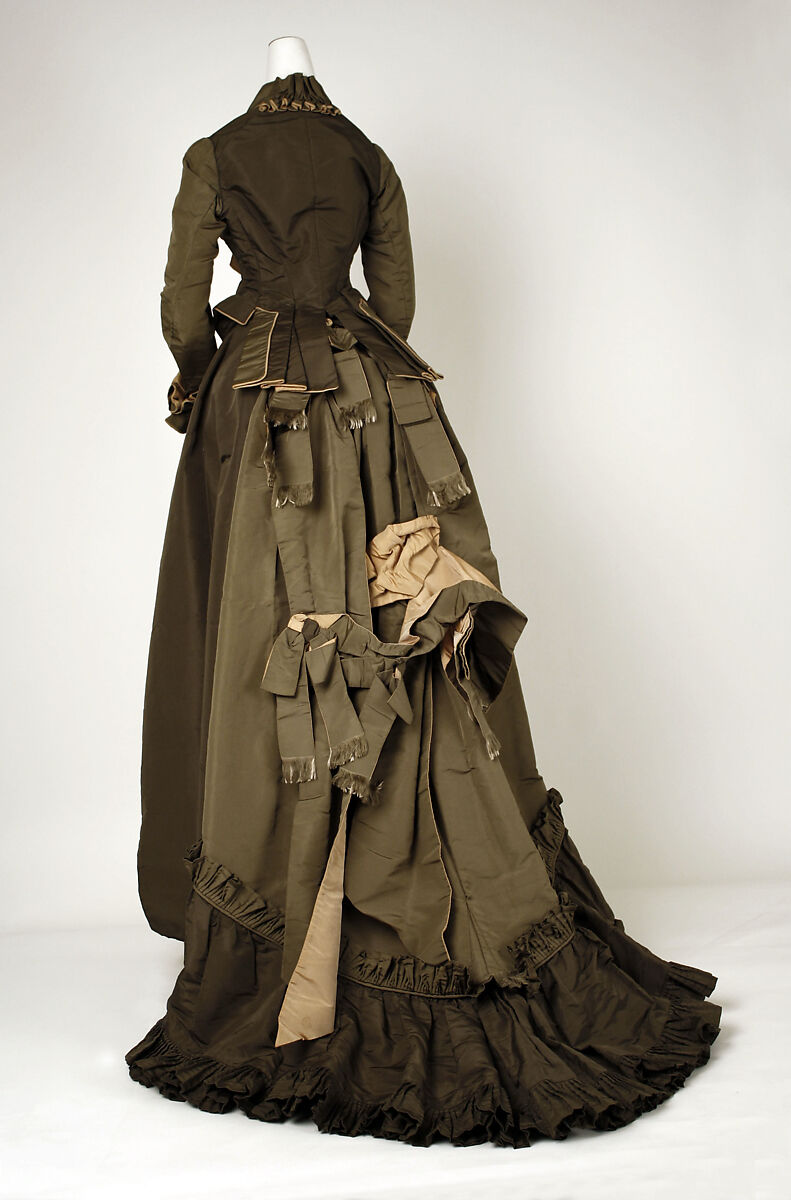 Dress, M. A. Connelly (American (born Ireland), County Cork 1834–1958 New York), silk, American