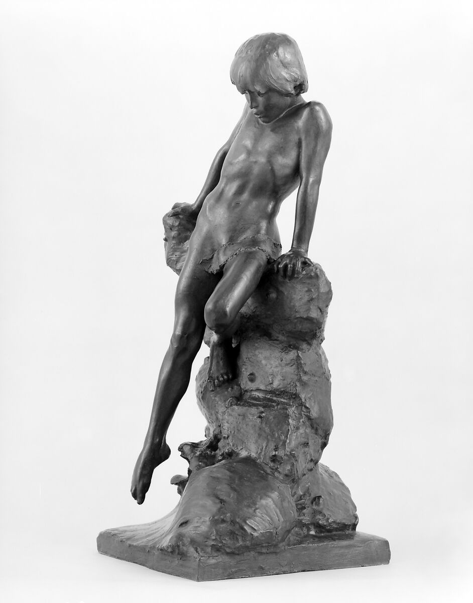 The Bather, Richard Edwin Brooks (American, Braintree, Massachusetts 1865–1919 Washington, D.C.), Bronze, American 